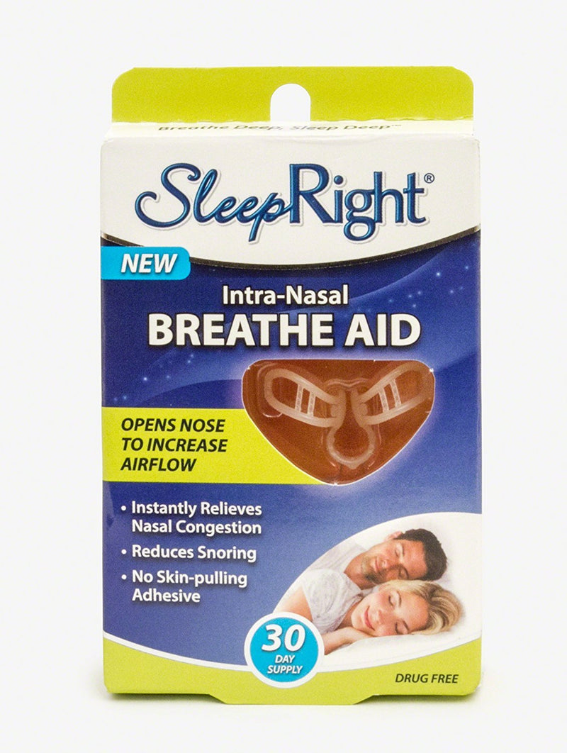 [Australia] - SleepRight Intra-Nasal Breathe Aid - Breathing Aids for Sleep - Nasal Dilator - 30 Day Supply 