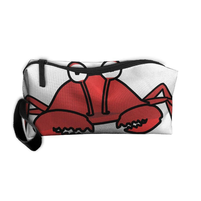 [Australia] - Meneneqa Crab Storage Tools Canvas Zipper Multi-Function Organization Bag with Handle Red Crab 