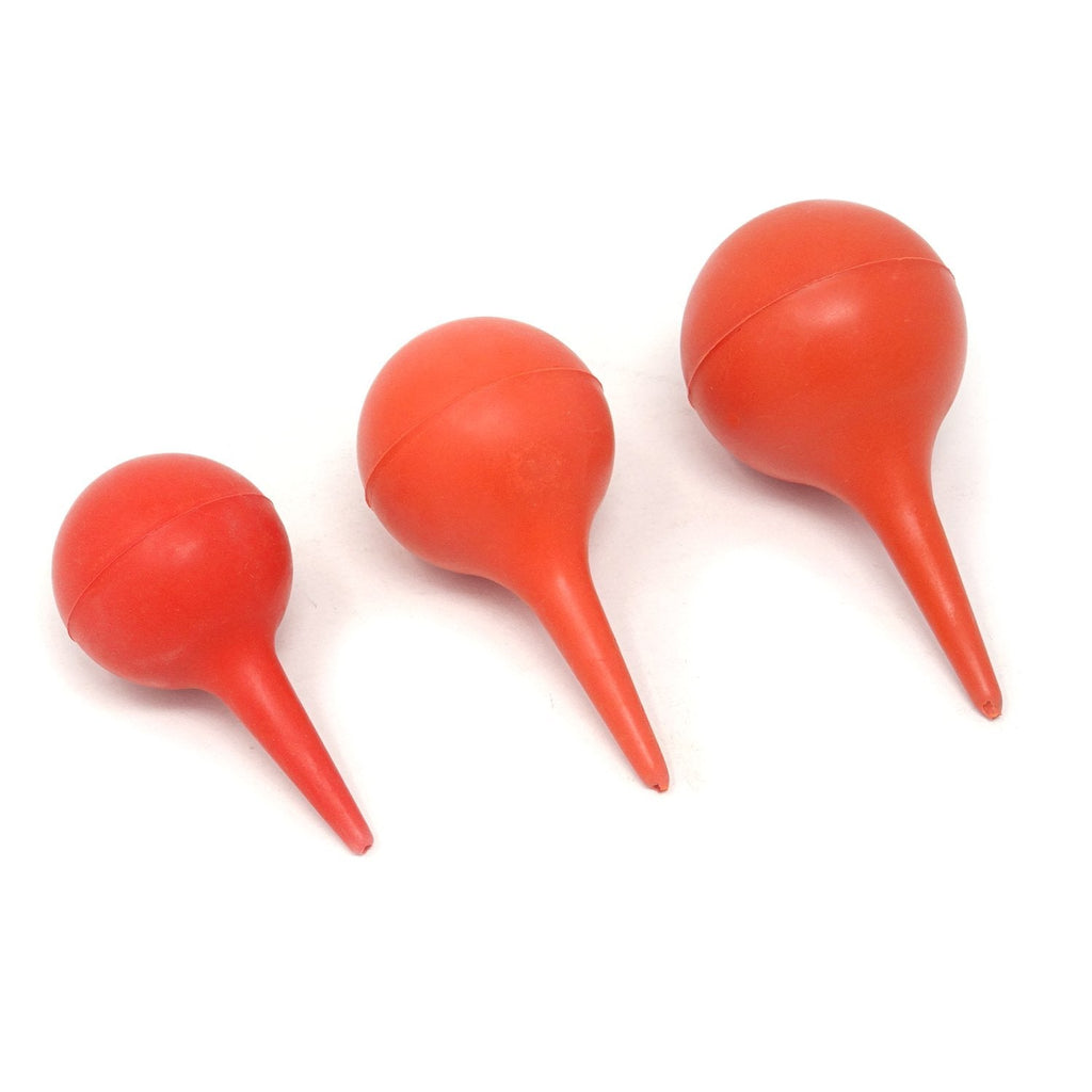 [Australia] - Honbay 3PCS Laboratory Tool Red Rubber Squeeze Bulb Ear Syringe Ball,30ml,60ml,90ml 