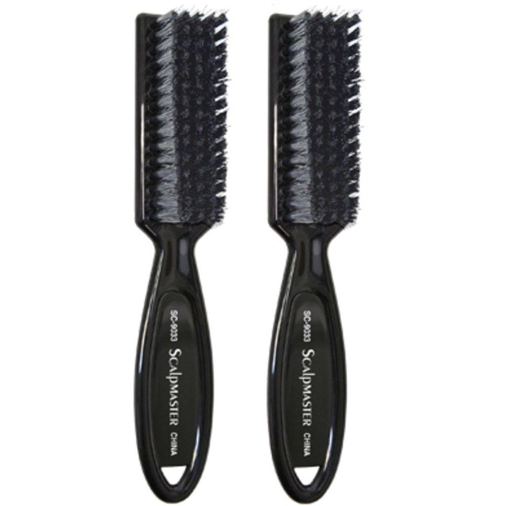 [Australia] - SCALPMASTER Barber Blade Cleaning Clipper Nylon Brush Tool CL-SC-9033 (2 Pack) 