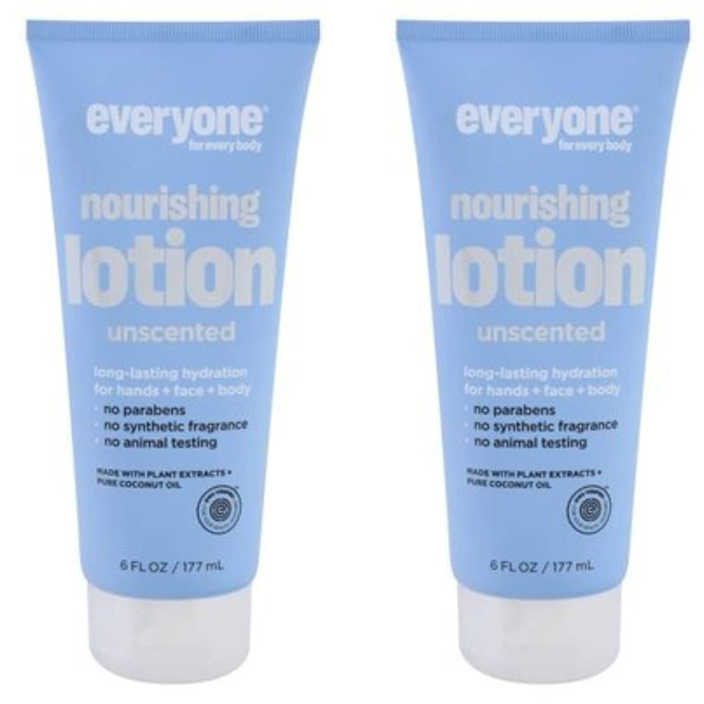 [Australia] - Everyone 3-in-1 Lotion, Unscented, 6 oz Each (Pack of 2) [Packaging May Vary] 