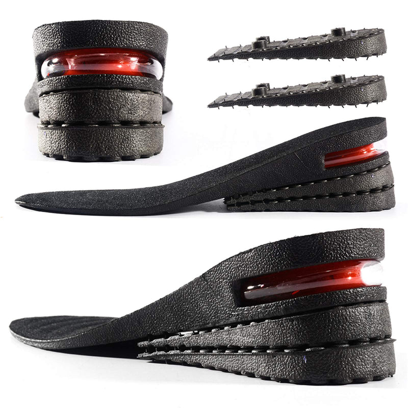 [Australia] - Height Increase Insole 3-Layer Air Cushion Heel Insert Lift Shoes Insole for Men and Women Invisible Elevator Adjustable Insoles (Full pad US4-9) Full Pad 