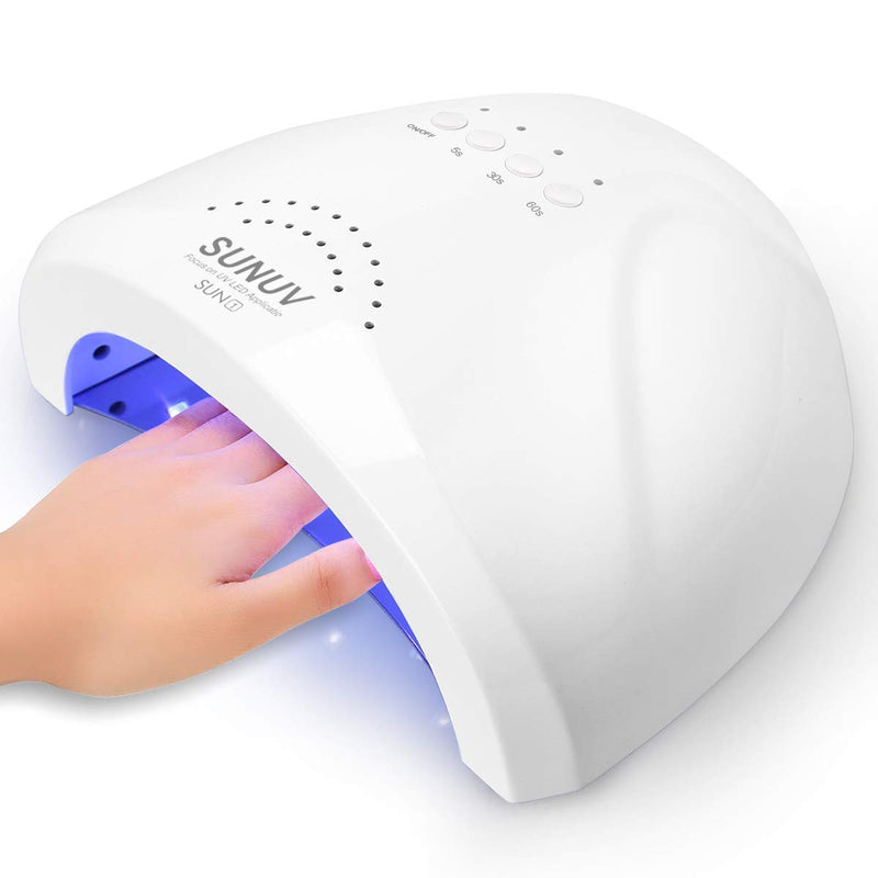 [Australia] - UV LED Nail Lamp, SUNUV Gel Nail Light for Nail Polish 48W UV Dryer with 3 Timers SUNone 