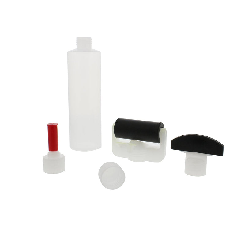 [Australia] - DCT Wood Glue Spreading Woodworking Kit – 8 oz ounce Bottle, Roller Applicator, Dowel Hole Nozzle, Biscuit Slot Tip 