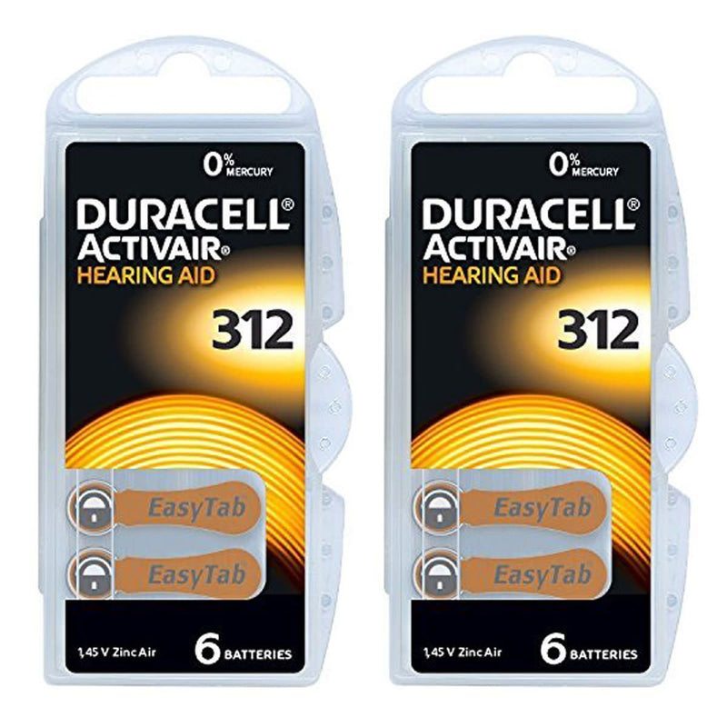 [Australia] - Duracell Hearing Aid Batteries Size 312 - 120 batteries 