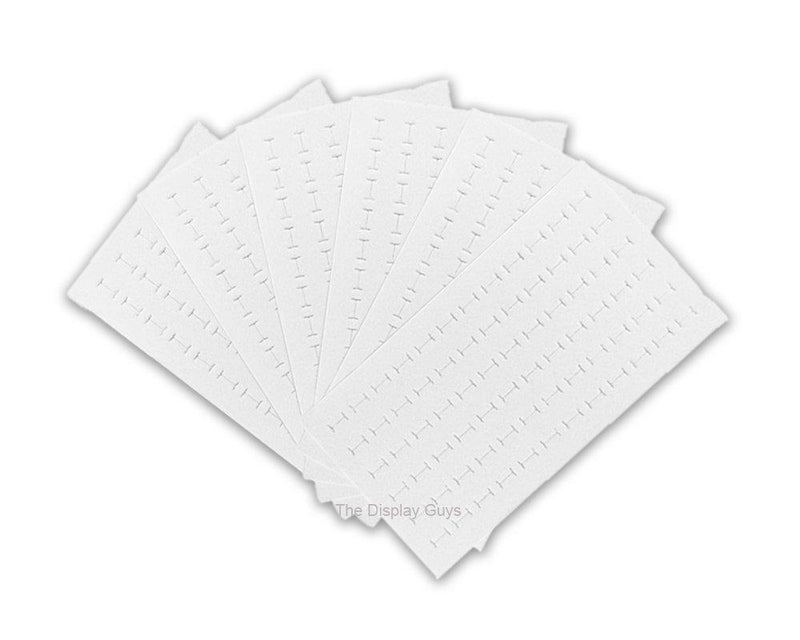 [Australia] - The Display Guys ~ 6pcs Deluxe White Velvet Ring Foam 72 Slot Jewelry Travel Ring Insert Display Pad Holder 