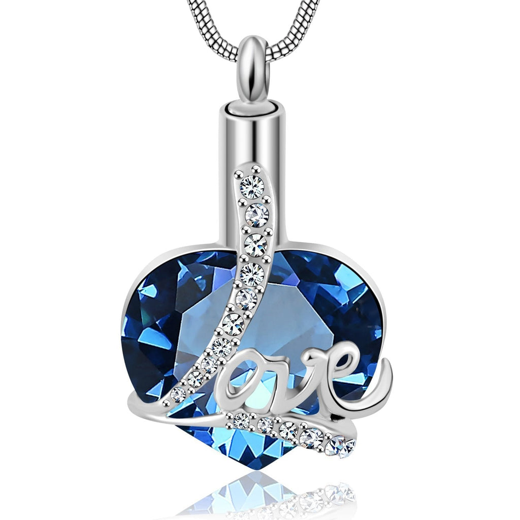 [Australia] - Eternally Loved Women Girls Always In My Heart Memorial Urns Cremation Pendant Necklace Jewelry Love 