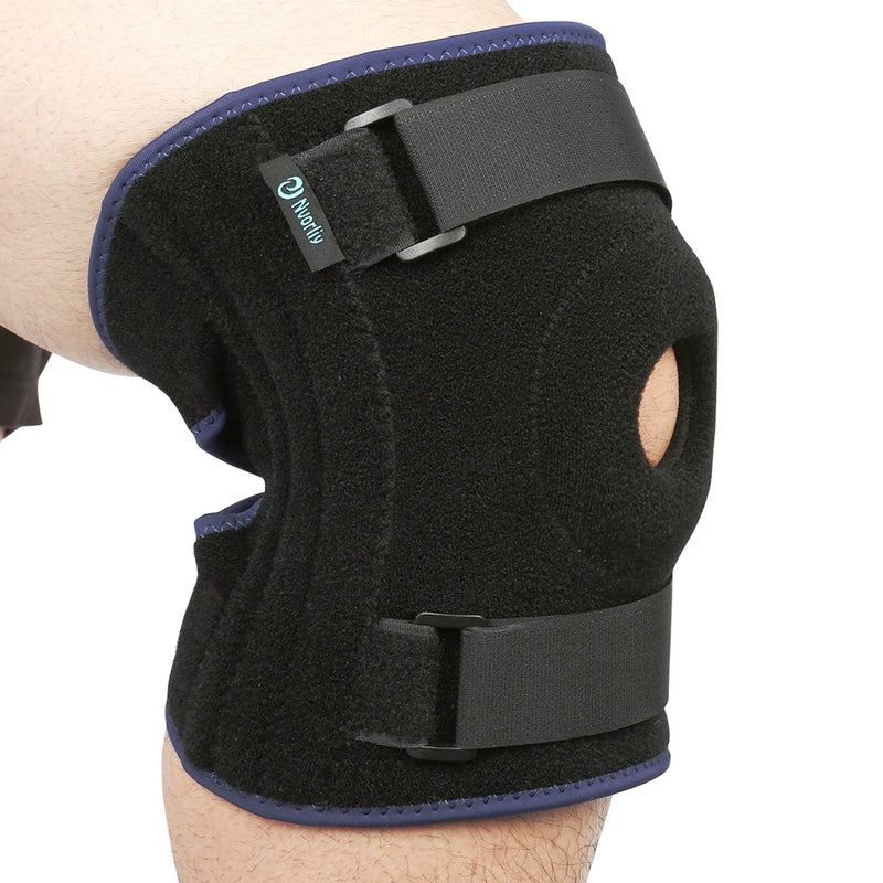 [Australia] - Nvorliy Plus Size Knee Brace XL-8XL Extra Large Open-Patella Stabilizer Breathable Neoprene Support For Arthritis, Acl, Running, Pain Relief, Meniscus Tear, Post-Surgery Recovery (XL/2XL) XL/2XL 