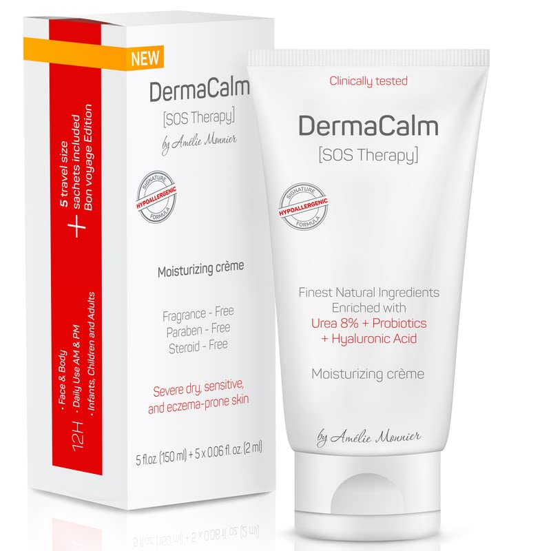 [Australia] - Clinically Tested Cream for Eczema, Dermatitis and Psoriasis Treatment - Urea 8%, Probiotics w/Best Natural Ingredients - Face & Body Lotion - Itchy, Severely Dry, Scaly Skin. Moisturizer 