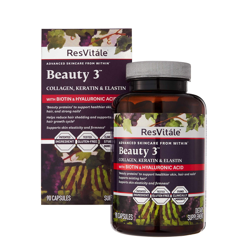 [Australia] - ResVitale Advanced Skincare Beauty 3 90 Capsules 