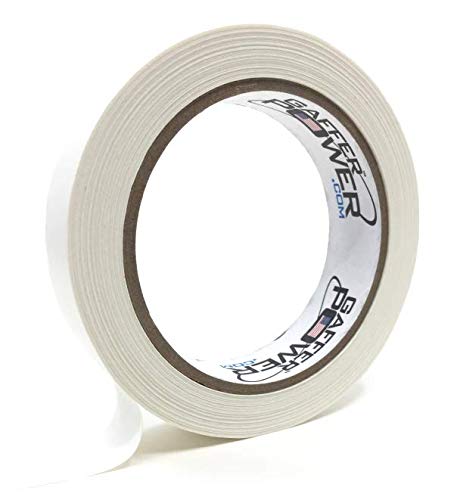 [Australia] - Labeling Tape - Clean Removable Console Tape | Adhesive Tape for Light Control Board, DJ Mixing Board, Audio Mixer, Arts and Crafts, Office Products, Ink Pens and Markers | Tons of Uses - 1"x20Yds White 