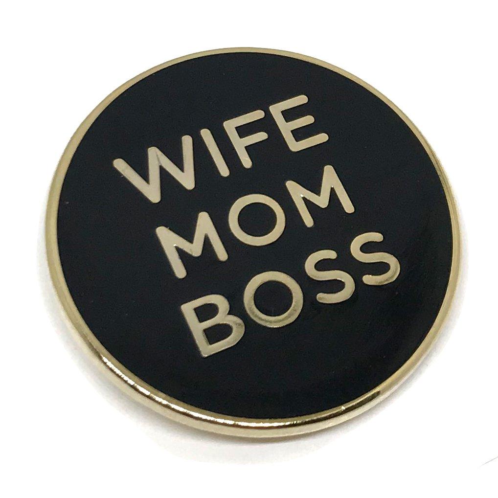 [Australia] - Cool Inspirational Message Lapel Pin for Shirt Hat Jacket Hooddie Wife Mom Boss 