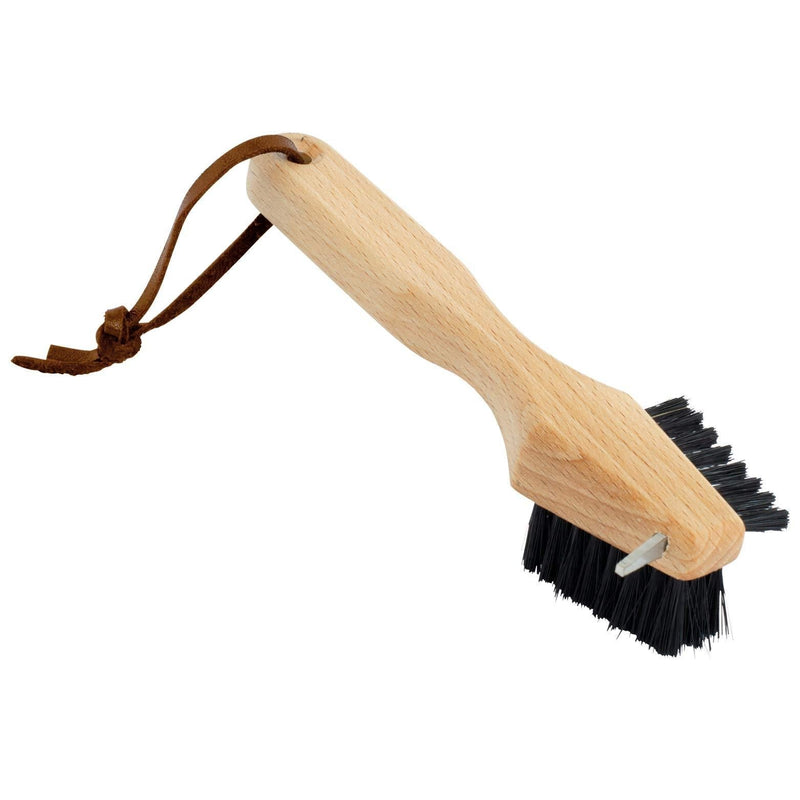 [Australia] - Redecker Shoe Sole Brush, Durable Wild Boar Bristle, Oiled Beechwood and Stainless Steel Design, 3 Ways to Clean, Made in Germany 
