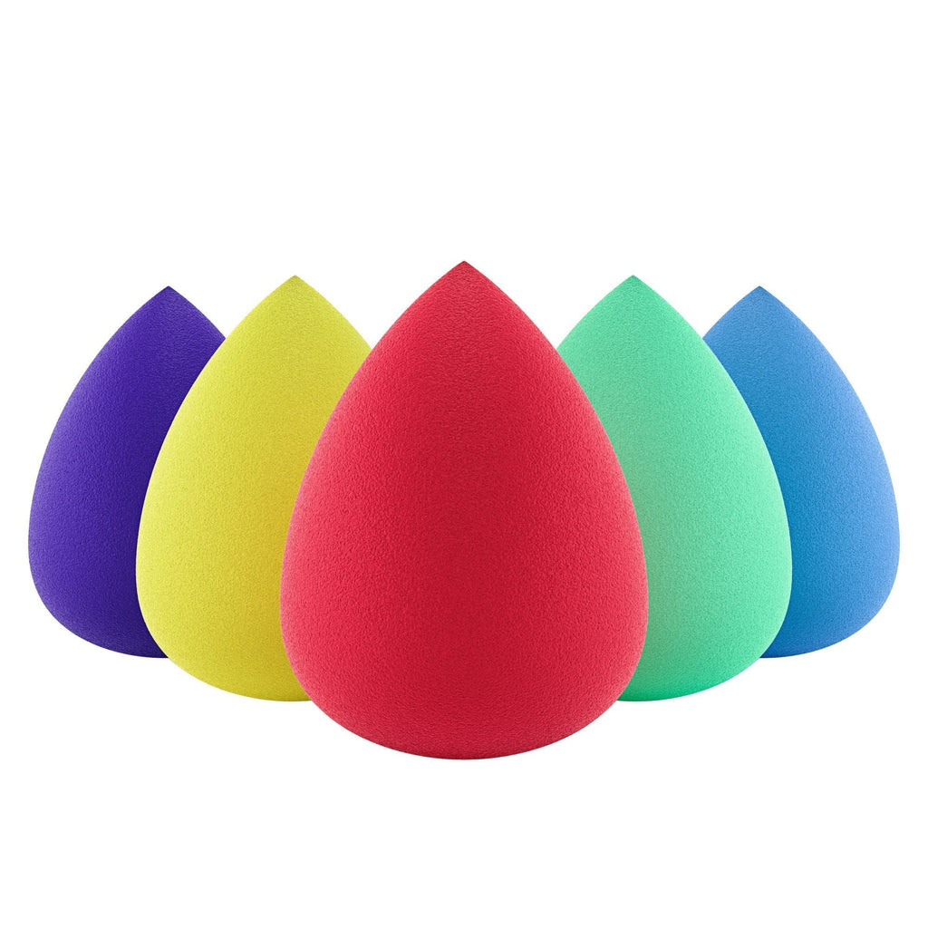 [Australia] - Premium Beauty Sponge Makeup Blender (Set of 5) for Powder, Concealer and Foundation Applicator - Makeup Sponges for Cosmetic Blending Colors 1 