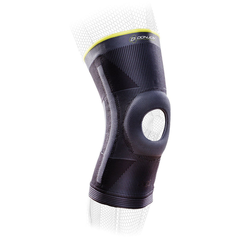 [Australia] - DonJoy Performance Deluxe Knit Knee Sleeve With Stays and Buttress - Mid-Level Support Knee Brace for PFPS, Sprains, Instabilities - Large 