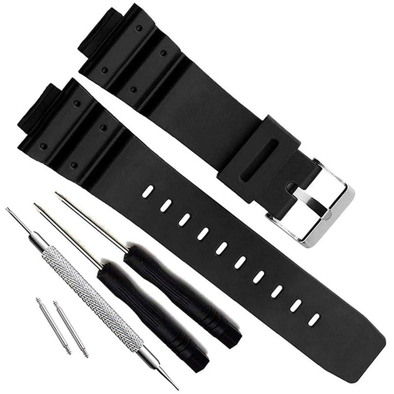 [Australia] - OliBoPo Natural Poly Urethane Replacement Watch Band Strap for Casio Mens G-Shock DW-5900 DW-6100 DW-6695 DW-6900 G-6900 GW-M5610 DW-5600E GW-6900 J1 