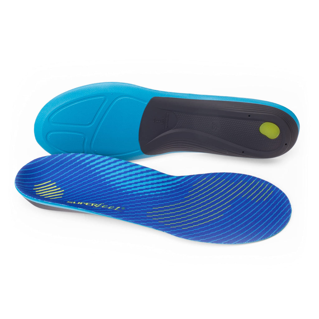 [Australia] - Superfeet RUN Comfort Thin Orthotic Insoles - Low to Medium Arch Support for Running Shoes - 11.5-13 Men / 12.5-14 Women Bolt 