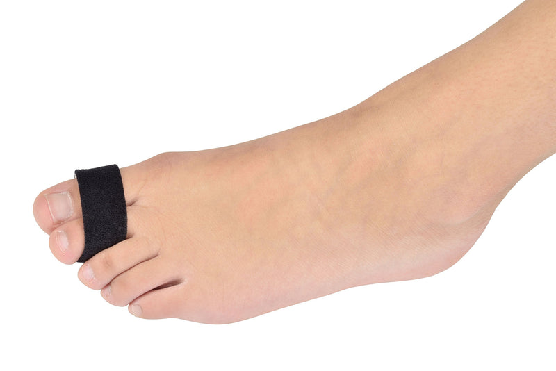 [Australia] - Silipos Active Gel Toe Splints, Black, 16cm x 2cm, Pack of 2 