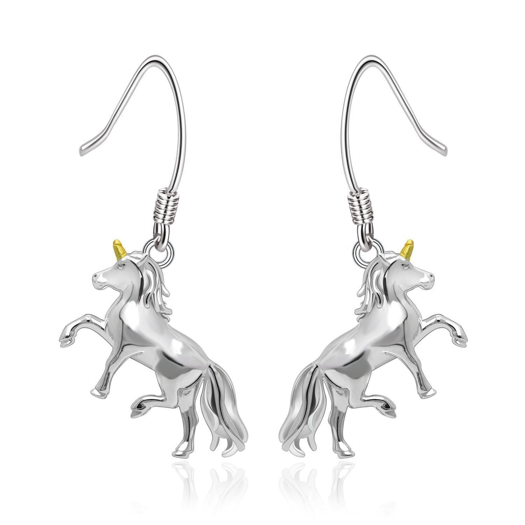 [Australia] - Unicorn Earrings Girls Womens Hypoallergenic Birthday Xmas Prom Party Sterling Silver Unicorn Cute Animal Mother&Daughter Gift Jewelry Set for Teens Women 