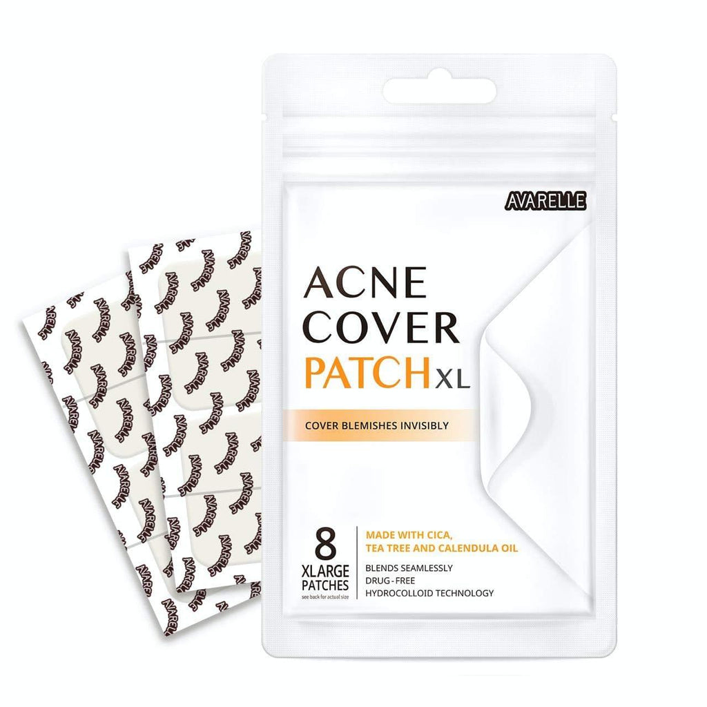 [Australia] - Avarelle Acne Pimple Patch (8 Count) Absorbing Hydrocolloid Spot Treatment with Tea Tree Oil, Calendula Oil and Cica, Vegan, Cruelty Free Certified (XL Square / 8 PATCHES) 