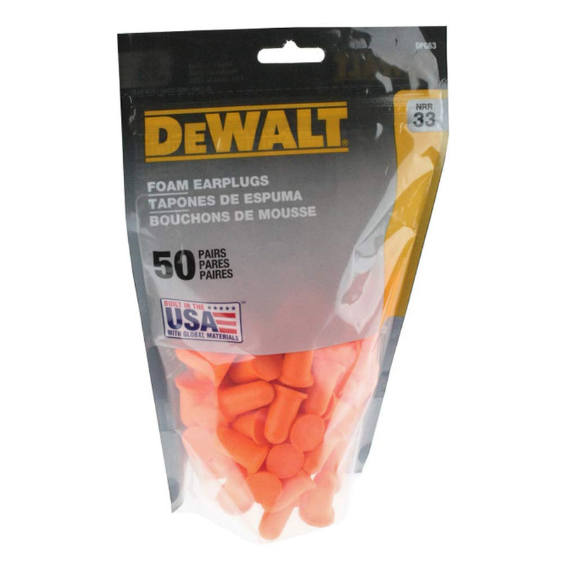 [Australia] - Orange Bell NRR33 Foam Earplugs - Uncorded - 50 Pair 