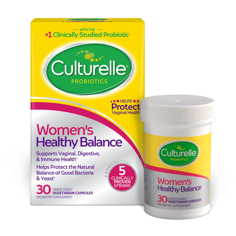 [Australia] - Probiotic for Women with Probiotic Strains to Support Digestive, Immune & Vaginal Health*, Culturelle Women’s Healthy Balance Probiotic, Gluten Dairy & Soy Free, 30 Count Women's Daily Probiotic 30 Count 