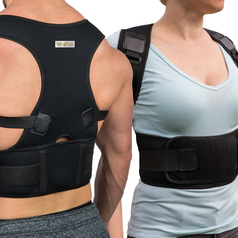 [Australia] - Posture Corrector for Women and Men - Comfortable Back Support Brace to Trigger Rounded Shoulders and Upper Back to Proper Position - Discreet Vest for Pain Relief - May Wear Under Clothes 