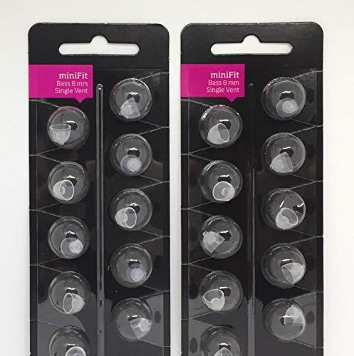 [Australia] - 8mm Minifit Single Bass Domes (2 Pack) Replacement Domes for Oticon Hearing aids 