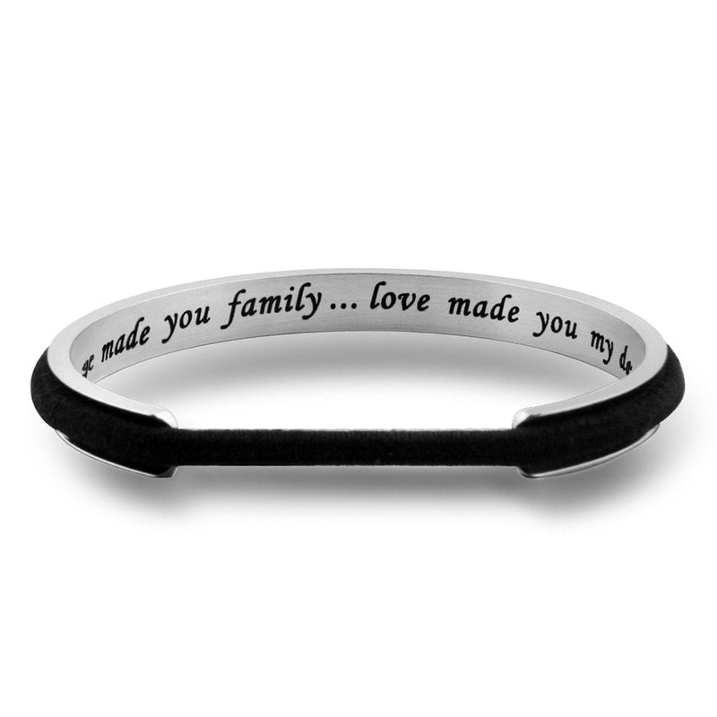 [Australia] - Zuo Bao Daughter in Law Gift Hair Tie Bracelet Marriage Made You Family Love Made You My Daughter Bracelet Daughter in Law Bracelet Silver 