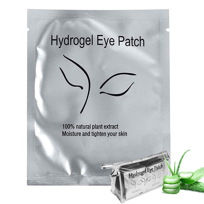 [Australia] - 110 Pairs Eyelash Extension Gel Patches Kit, Lash Extension Lint Free Under Hydrogel Eye Mask Pads Beauty Tool with Transparent Cosmetic Bag 