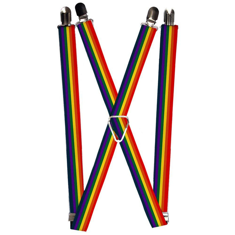 [Australia] - Buckle-Down Men's Suspender-Rainbow, Multicolor, One Size 