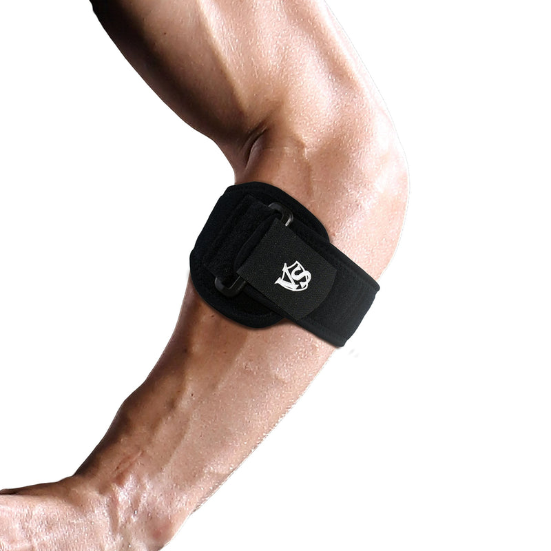 [Australia] - Vital Salveo-Germanium Compression Pad Elbow Brace/Support with Adjustable Strap-One Size (One size) 