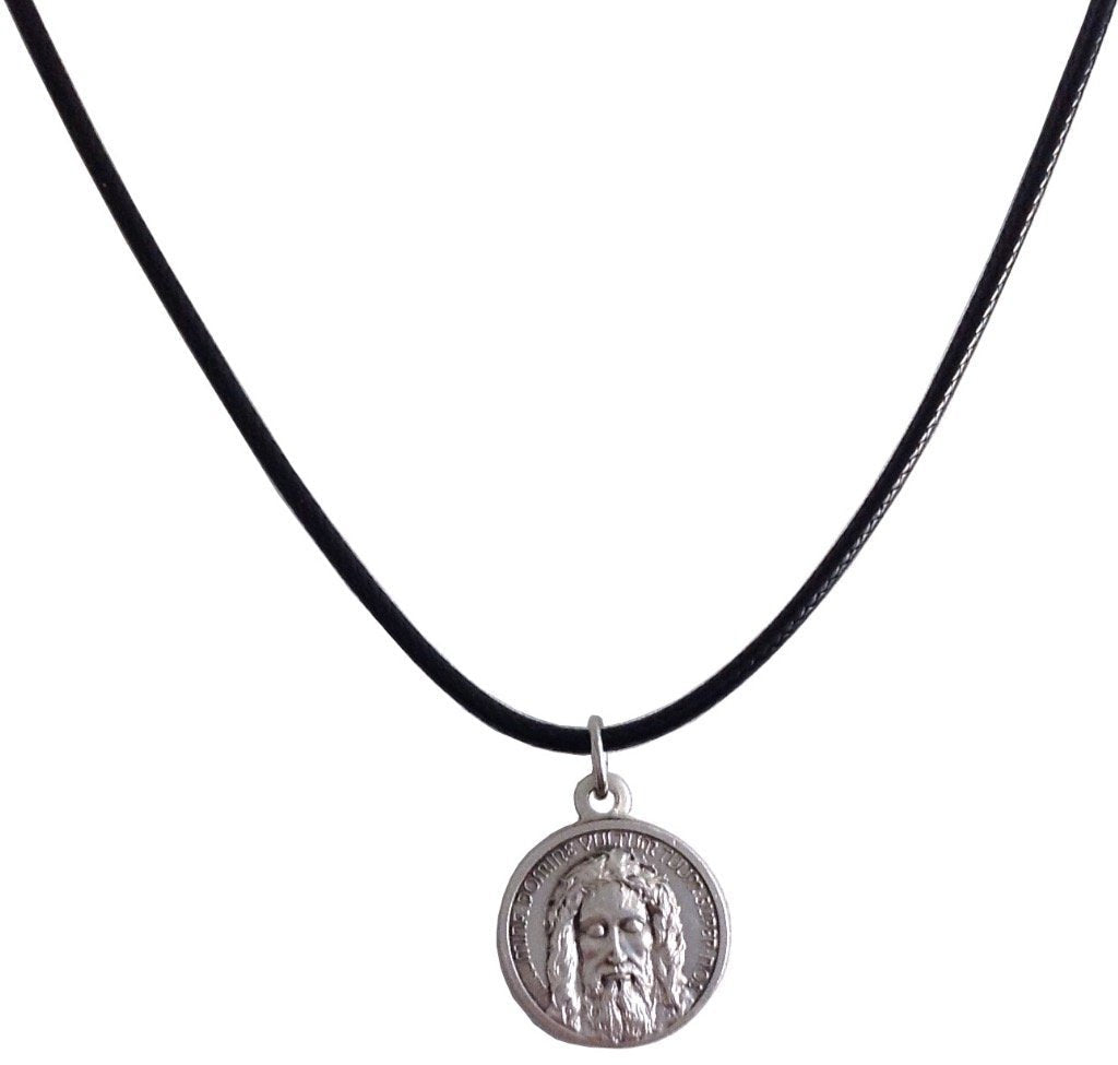 [Australia] - The Holy Face Shroud of Jesus Christ Medal with String Cord - Real Italian Masterpiece 