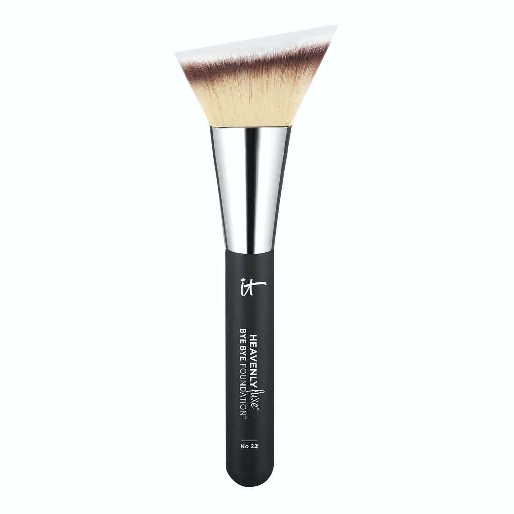 [Australia] - IT Cosmetics Heavenly Luxe Bye Bye Foundation Brush #22 - Unique, Triangle-Shaped Brush Head for Even Application - With Award-Winning Heavenly Luxe Hair - Pro-Hygienic & Ideal for Sensitive Skin 