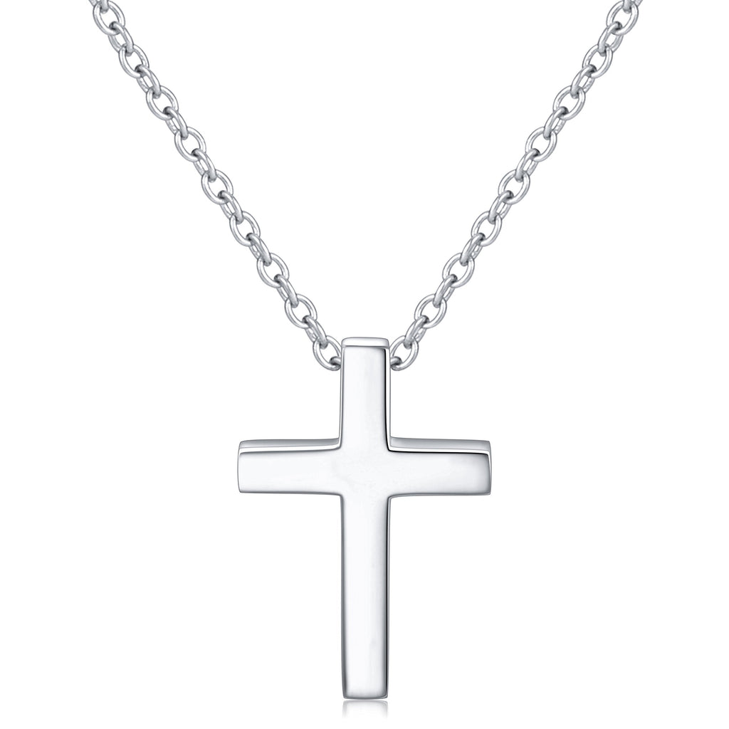 [Australia] - Alphm Sterling Silver Small Cross Pendant Necklace Bracelet Earrings Necklace: Cross 