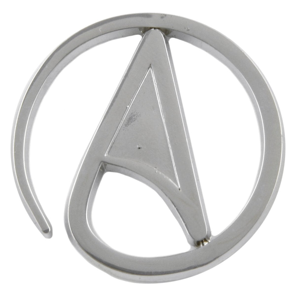 [Australia] - EvolveFISH Circle A for Atheist Lapel Pin Silver 