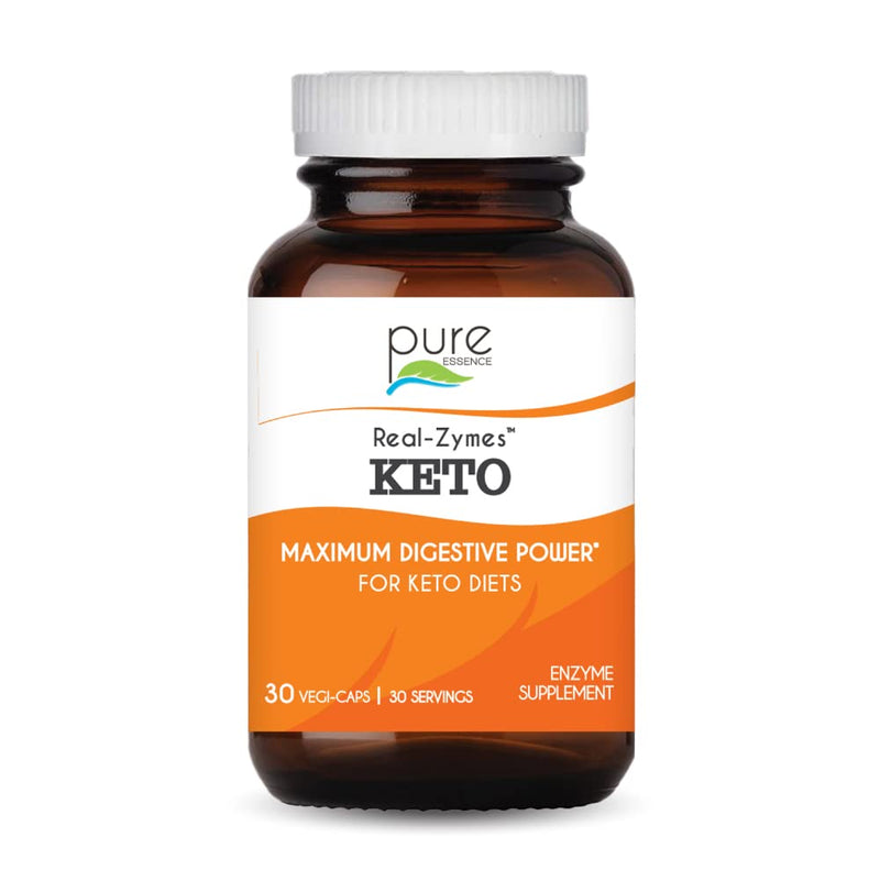 [Australia] - Real-Zymes™ Keto Digestive Enzymes Supplement with Probiotics for Better Digestion - Natural Support for Relief of Bloating, Gas, Belching, Diarrhea, Constipation, IBS, etc. - 30 Caps 30 Count (Pack of 1) 