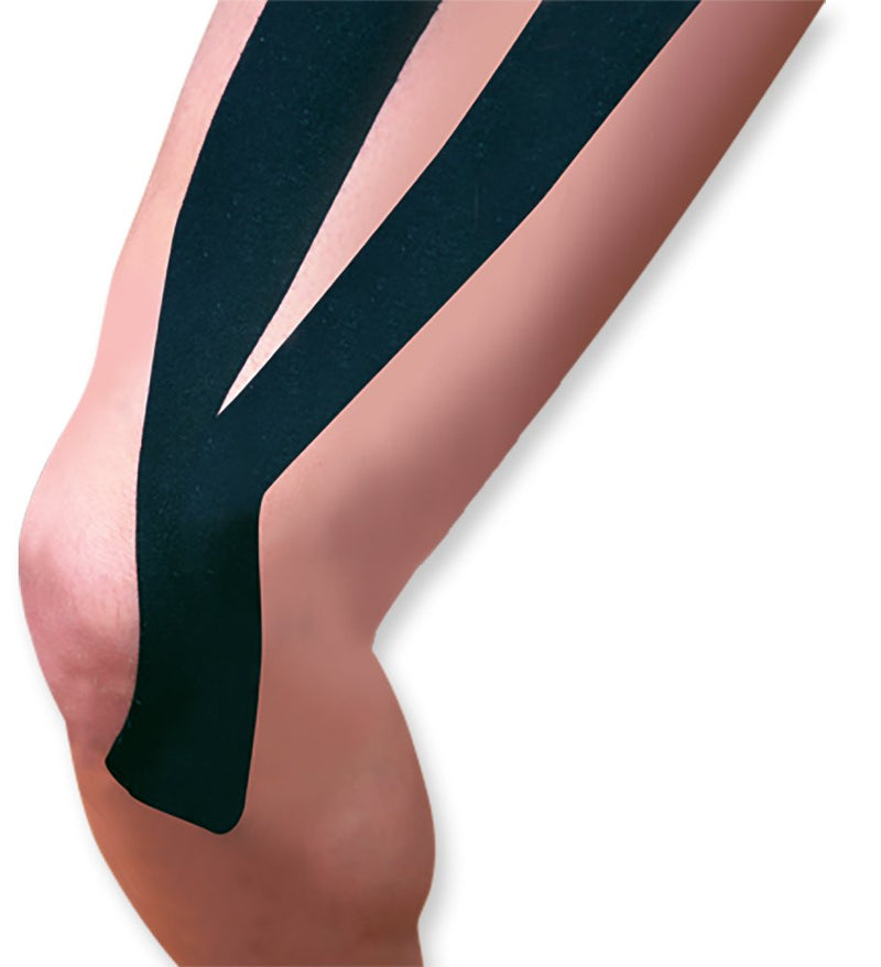 [Australia] - WellWear Kinesiology Tape Synthetic Y Strips, Black 