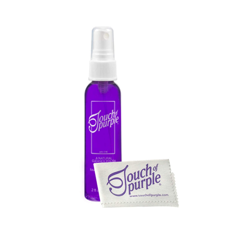 [Australia] - Touch Of Purple All Natural Multi Purpose Cleaner Spray |Non Toxic| Alcohol Free| Ultra Effective and Safe for All Jewelry, Surfaces, and Lenses|2oz 2 Piece Set 