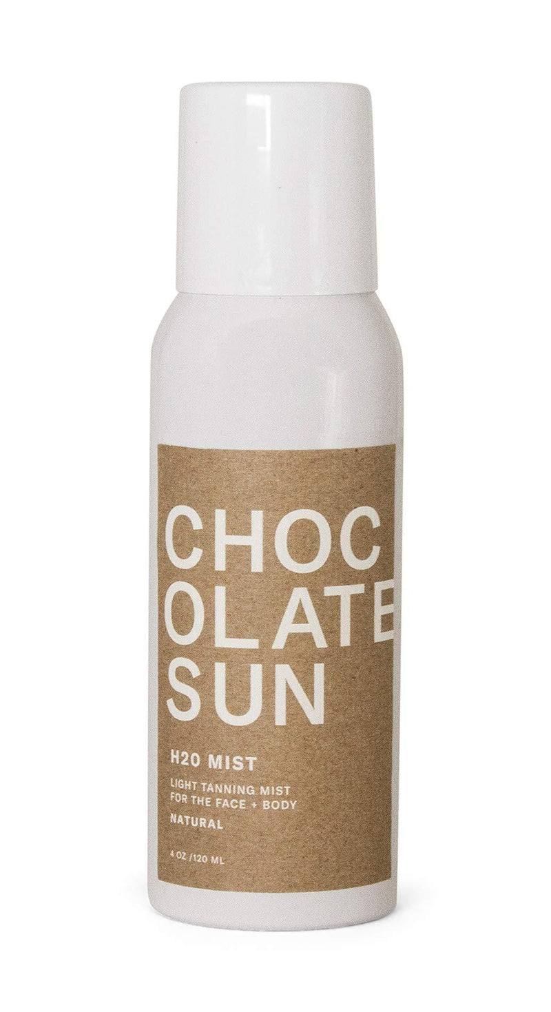 [Australia] - Chocolate Sun - Organic H20 Enhance Loght Tanning Mist Face & Body (Fair To Medium, 4 oz) | Clean, Non-Toxic Sunless Tanning 