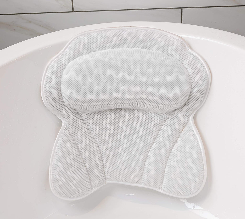[Australia] - Bath Pillow By Soothing Company | Bathtub Cushion for Neck, Head, Shoulder and Back Support | Jacuzzi Hot Tub Headrest and Bath Tub Pillow Rest | Bath Accessories | Luxury Spa Comfort 