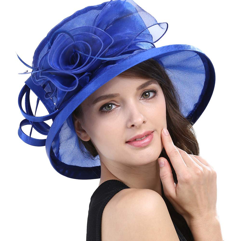 [Australia] - Original One Women's Kentucky Derby Tea Party Dress Church Fascinators Fancy Hats Blue 