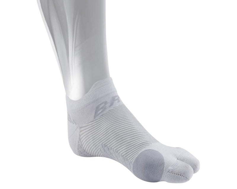 [Australia] - OS1st BR4 Bunion Relief Socks (1 Pair) with Split-Toe Design & Bunion pad Separates Toes Relieving Pain from bunions, Tight Shoes, Hallux valgus and Reduces Toe Friction Grey Medium 