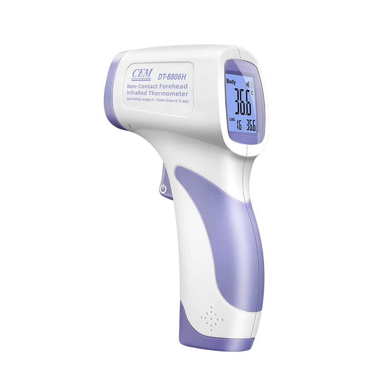 [Australia] - CEM DT-8806H, thermometer for forehead,No-Touch Forehead Thermometer for Adults and Kids,FDA CE ,Large LED Display and Gentle Vibration Alert (PT3) 