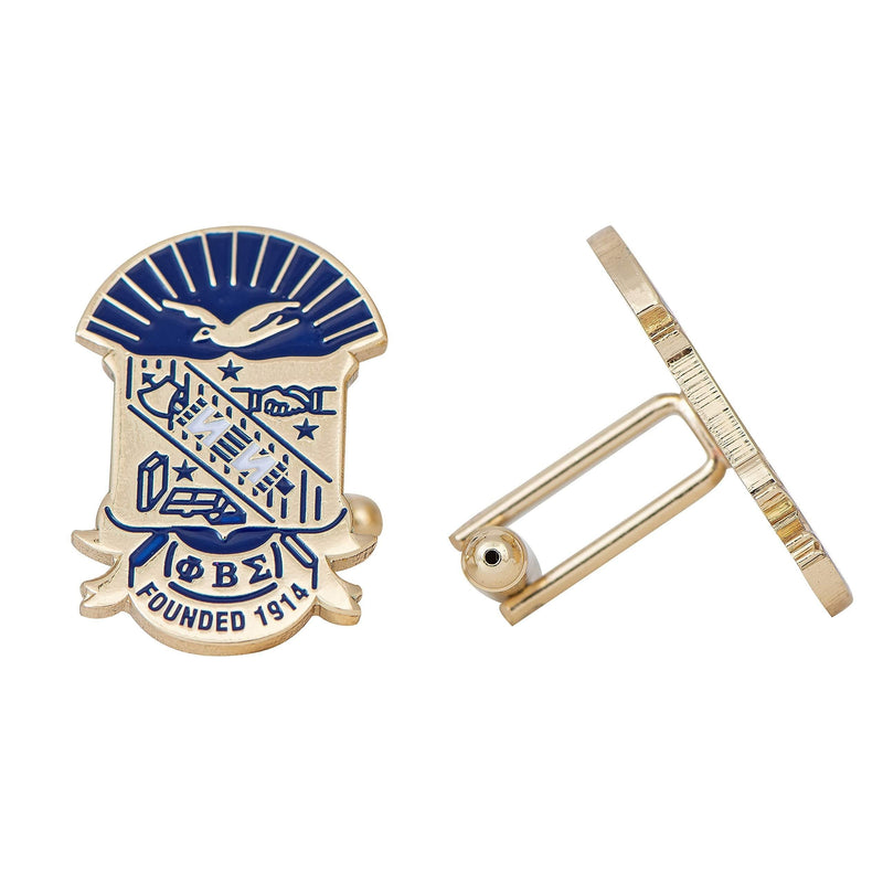 [Australia] - Desert Cactus Phi Beta Sigma Fraternity Greek Formal Wear Blazer Jacket (Gold Color Crest Cufflinks) 