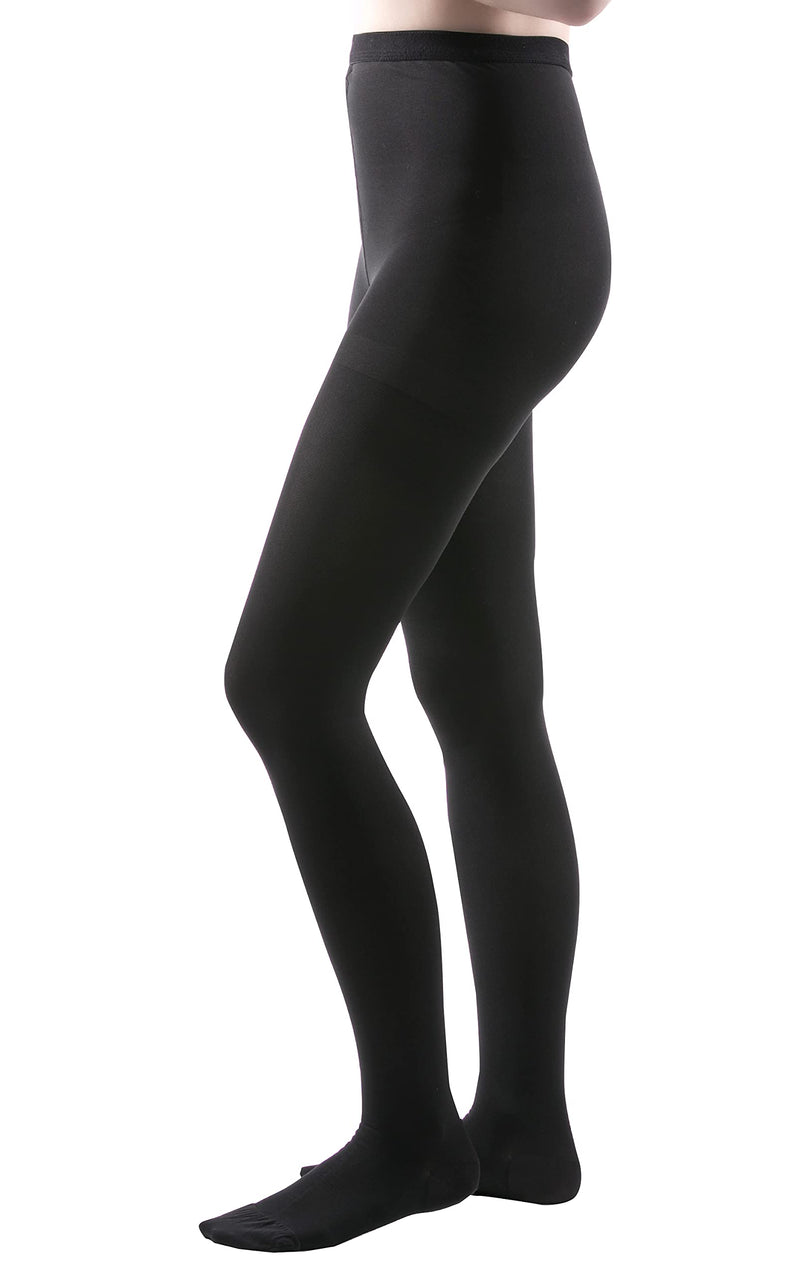 [Australia] - Allegro 30-40 mmHg Surgical 303 Support Compression Pantyhose - Comfortable Women's Compression Hose with Closed Toe Tall Black 