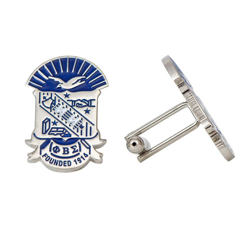 [Australia] - Desert Cactus Phi Beta Sigma Fraternity Greek Formal Wear Blazer Jacket (Silver Color Crest Cufflinks) 