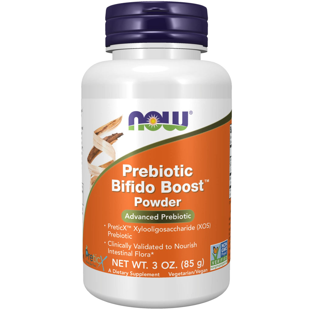 [Australia] - NOW Supplements, Prebiotic Bifido Boost with PreticX™ Xylooligosaccharide (XOS) Prebiotic, Powder, 3-Ounce 