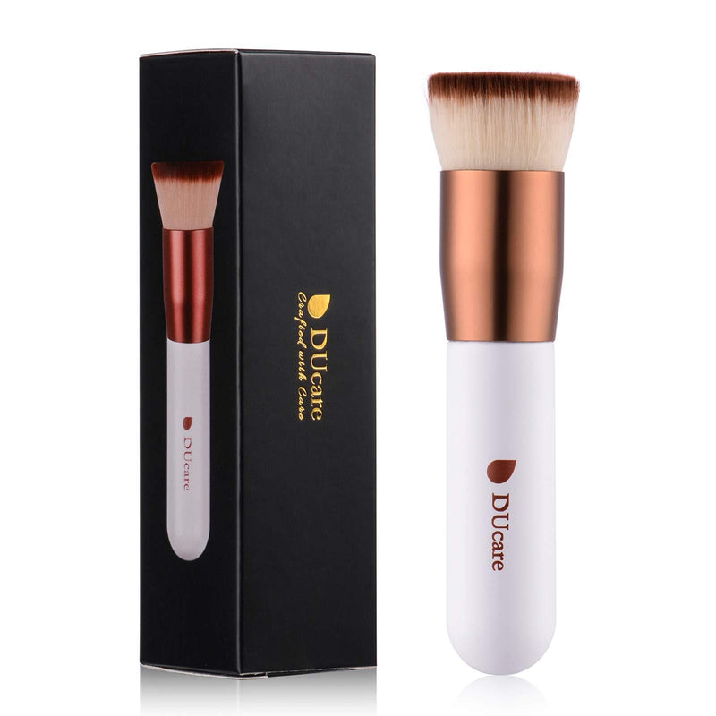 [Australia] - Powder Makeup Brush, DUcare Professional Powder Mineral Brush Kabuki Face Blush Brush Make Up Tool white 