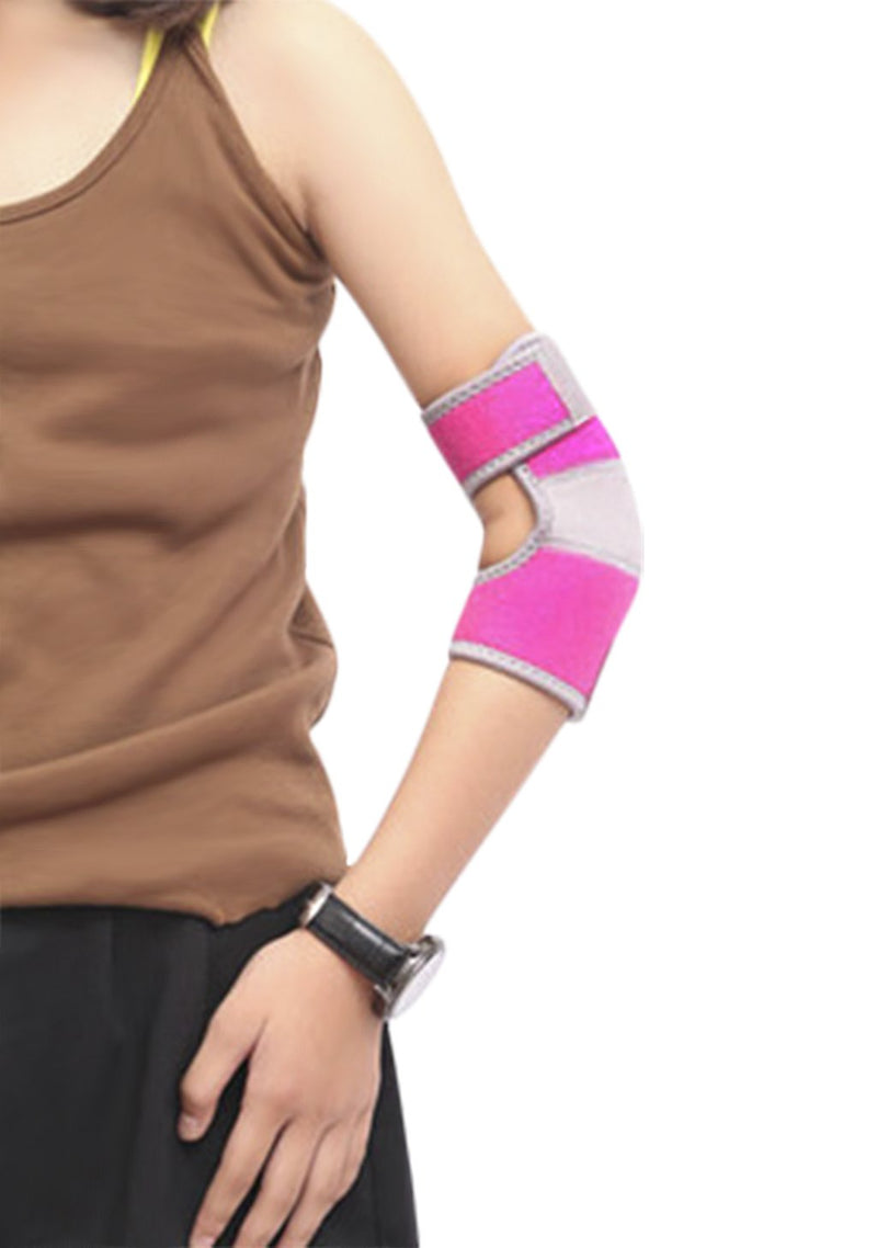 [Australia] - Kids Elbow Support Brace Girls Boys Breathable Sport Protector Compression Elbow Sleeve Adjustable Neoprene Elbow Brace Football Cycling Arm Wrap Elbow Support Injury Elbow Pad Guard Bandage rose 